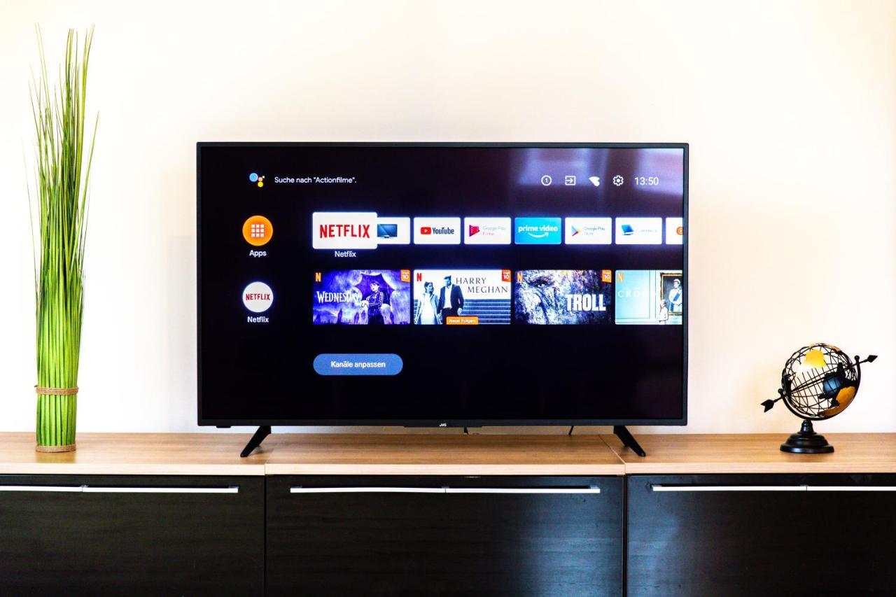 Moderne Dachgeschosswohnung - Parkplatz - Netflix Coburg Exteriör bild